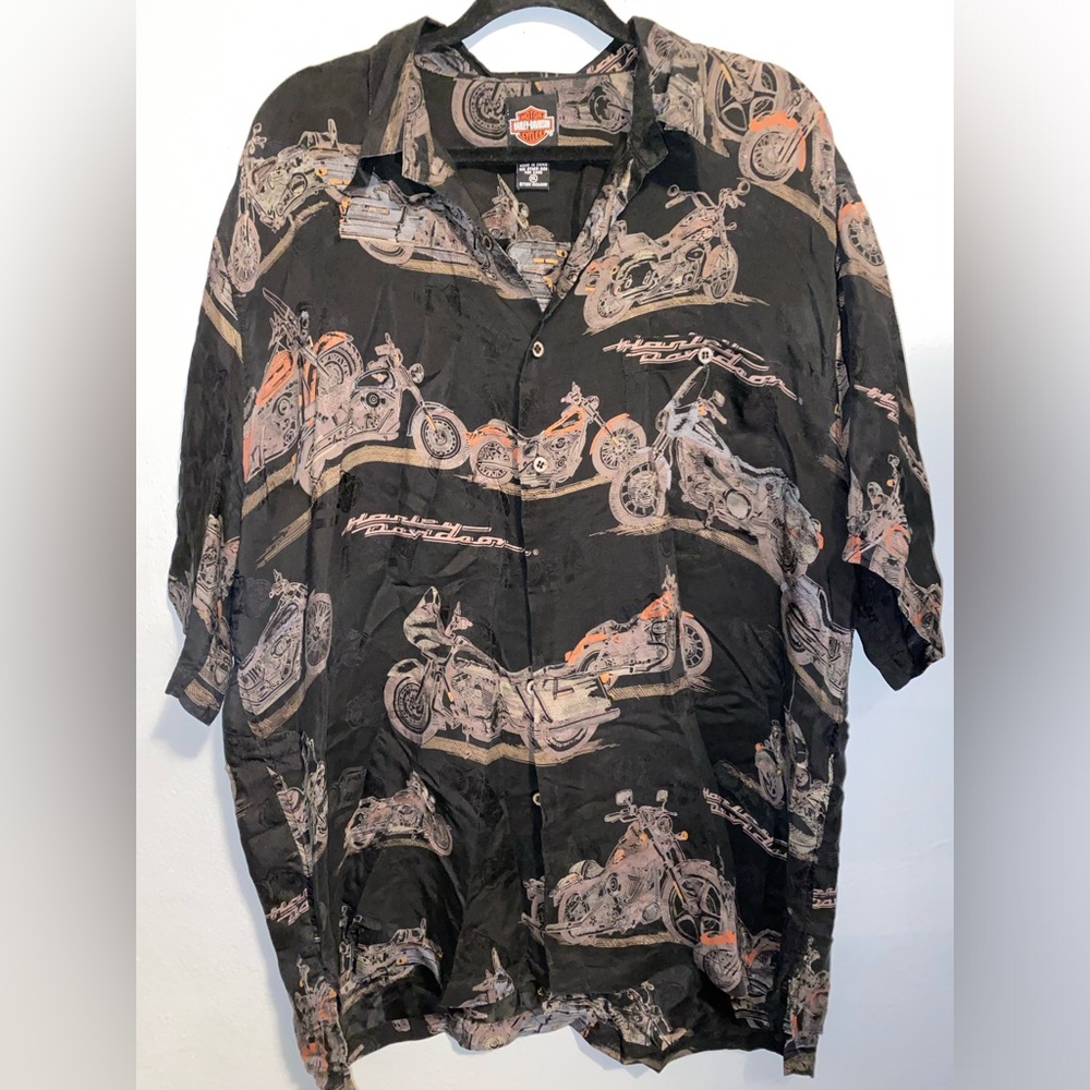 Vintage Harley Davidson Button Up Shirt